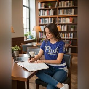 Victoria Secrets PINK oversized comfy Sequin T